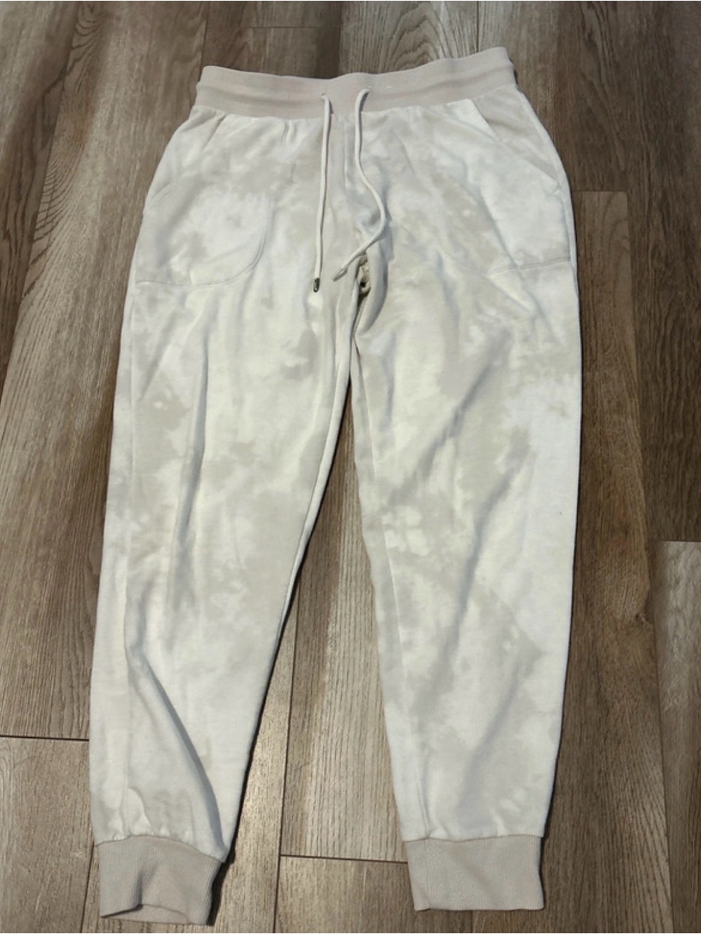 stars above Cream Cloud Tie-Dye Joggers